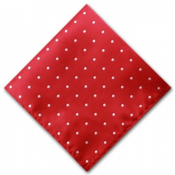 Red Spotted Pocket Square